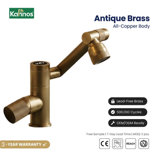 <b>Basin</b> Faucet Wholesale Antique Solid Brass <b>Single</b> Hole Deck Mount Bathroom Cabinet Lavatory Vanity Water <b>Tap</b> Classic Design - Product Image 1