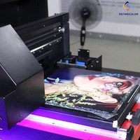 Impresora UV Rotativa Refinecolor 360, Máquina de Impresión Digital de Inyección de Tinta UV de Escritorio A3 para Botellas de Vidrio, Carcasas de Teléfono Metálicas, Pelotas de Golf