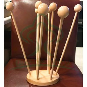 Tendedero de bolsas de plástico de madera de haya-Bolsa reutilizable y secador de botellas, diseño de ahorro de espacio para almacenamiento de cocina - Product Image 3