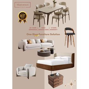 Ensemble de meubles de chambre et de salon en bois massif moderne personnalisable avec canapé en tissu pour la maison, l'appartement ou l'hôtel - Product Image 1