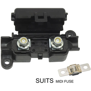 Nuevo diseño Single Mount Car Inline Strip 2 Circuit DC Blade Fuse Block Box 4 Way <span class=keywords><strong>Midi</strong></span> Fuse Holders - Product Image 6