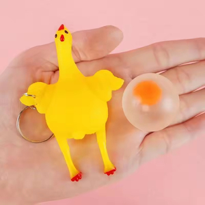 Poule Pondeuse Amusante à Presser, Jouet Anti-Stress, Balle de Décompression, Jouet à Pincer, Petit Jouet, Cadeau de Vacances pour Enfants, Poupée de Décompression - Product Image 3