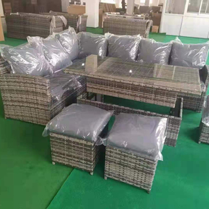 Bộ Sofa Mây Liễu Gai Ngoài Trời, Bộ Sofa 3 Món Đồ Nội Thất Sân Vườn Có Thể Điều Chỉnh - Product Image 2