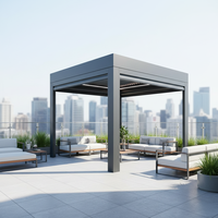 Pergola en aluminium Sweet Home - Design moderne et écologique, imperméable, montage facile, système extérieur complet, maison d'été haut de gamme