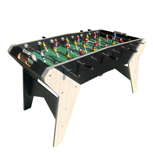 Table de baby-foot en bois de 52 pouces <span class=keywords><strong>pour</strong></span> deux joueurs, personnalisable, avec pièces en acier inoxydable, <span class=keywords><strong>pour</strong></span> l'intérieur, jouet sportif <span class=keywords><strong>pour</strong></span> enfants, idéale <span class=keywords><strong>pour</strong></span> la maison, les fêtes et les clubs - Product Image 3