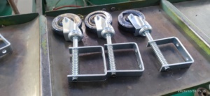 100Mm 4 Inch Lò Xo Cửa Nạp Caster Castor Bánh Xe Cao Su Cứng - Product Image 2