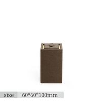 Présentoir à bijoux vintage marron en microfibre, support de présentation pour colliers et boucles d'oreilles, idéal pour les boutiques