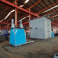 Machine de rotomoulage automatique à carrousel multi-bras pour la production continue de produits plastiques