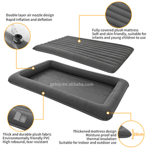 Giường ngủ du lịch bơm hơi cho trẻ em, bộ nệm hơi phủ nhung, giường ngủ di động, nệm hơi có bơm điện - Product Image 4
