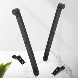 Riel Guía de Plástico Moderno Oculto para Puertas Correderas de Gabinetes de Cocina, Gimnasios, Comedores y Estanterías - Accesorios de Puerta Ocultos de Montaje Lateral - Product Image 1