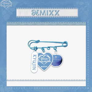 6CM Kpop NMIXX Blue Valentine Comeback Album Broches de hojalata Sullyoon Bae Jiwoo Haewon Ins <span class=keywords><strong>Style</strong></span> Pins Bolsa Accesorios de ropa - Product Image 3