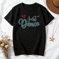Transfert thermocollant de strass à fixation à chaud, design personnalisé, style bling, pour la danse, vente en gros, pour T-shirts et sweats à capuche