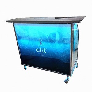 Offre Spéciale utilisé commercial LED PANNEAU PP base mobile pliante restaurant comptoir de bar de café - Product Image 1
