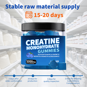 Gummies de créatine à marque privée OEM, saveur personnalisée, faible MOQ, délai de livraison rapide, test COA pour les vendeurs de plateformes e-commerce - Product Image 3