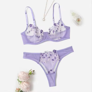 Ensemble de lingerie sexy Langery pour femme : corset, bralette et culotte avec dentelle, style japonais tendance, maintien léger - Product Image 4