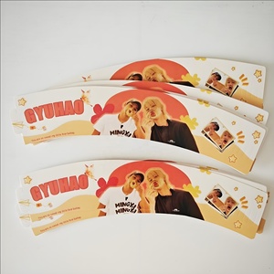 Manicotto di carta Hot <span class=keywords><strong>Kpop</strong></span> personalizzato per eventi Fan compleanno Café impacchi personalizzati per maniche da caffè con fata musicale - Product Image 6