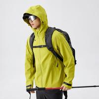 Veste unisexe imperméable à coque rigide, respirante, coupe-vent, à capuche, grande taille, séchage rapide, anti-déchirure, pour la randonnée en automne