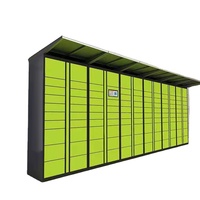 Consigne Intelligente de Colis Connectée Wi-Fi, Armoire Express Réseau Intelligente avec Caméra pour Prévenir le Vol de Colis