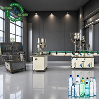 Machine de remplissage d'eau semi-automatique 500BPH avec buse à volume réglable de précision pour usine d'eau minérale