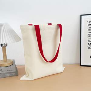 Bolsa de lona reciclable con diseño de moda y logotipo personalizado OEM, venta al por mayor de bolsos con impresión de logotipo personalizado. - Product Image 1