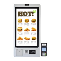 HONGNUO Kiosque de paiement de 15.6 pouces Kiosque de commande automatique dans le numéro de commande de restaurant Kiosque interactif de libre-service