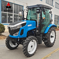 Tracteur agricole KINLEON à moteur diesel YTO, configuration de couleur personnalisable, certifié CE, respectueux de l'environnement, 50HP~100HP, 2WD/4WD