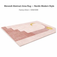 Tapis de jeu moelleux rose pâle de luxe pour chambre à coucher, vente en gros