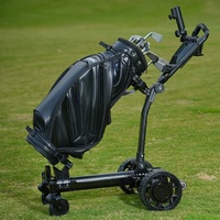 Chariot de golf électrique 2026 Caddy 4 roues avec moteur 500W, télécommande, pliable, fonction 'Follow Me'