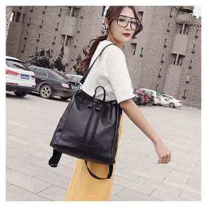 Nouveau <span class=keywords><strong>Sac</strong></span> <span class=keywords><strong>à</strong></span> <span class=keywords><strong>Dos</strong></span> <span class=keywords><strong>Convertible</strong></span> en Cuir PU Souple pour <span class=keywords><strong>Femme</strong></span> avec Doublure en Nylon, <span class=keywords><strong>Sac</strong></span> <span class=keywords><strong>à</strong></span> Main d'École <span class=keywords><strong>à</strong></span> Fermeture Éclair pour Filles - Product Image 3