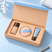 Fabrication professionnelle d'emballages cosmétiques personnalisés, boîte magnétique en papier, emballage de produits de soin de la peau, boîte cadeau