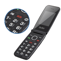 Teléfono con Doble SIM, Botones Grandes, Función SOS de Emergencia, Teléfono 2G para Personas Mayores con Linterna, Radio FM y Equipo de Radiodifusión