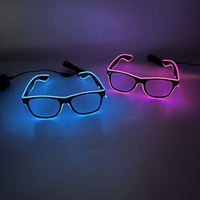 Neujahrs hochzeits-und Abschluss feier Neon brille-Mode 3D Luminous LED Glowing Sun glasses DJ Bar Supplies