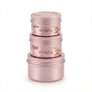 Pot en aluminium rose <span class=keywords><strong>de</strong></span> 60 ml en vrac avec insert EPE, contenant cosmétique - Product Image 4