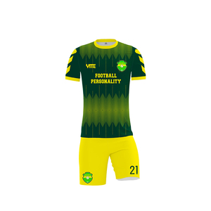 Bóng Đá Jersey 2024 <span class=keywords><strong>2025</strong></span> Bóng Đá Kit Set Đồng Phục Với Vớ Màu Xanh Lá Cây Màu Vàng Bóng Đá Mặc Tùy Chỉnh - Product Image 2