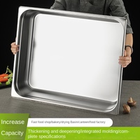 Bac Gastronorme Empilable en Acier Inoxydable de Qualité Alimentaire pour Hôtels, Buffets, Traiteurs et Rangement en Cuisine