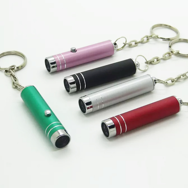 Mini 395nm UV LED Keychain Light Mini Portable Small Flashlight Keyring Money Detector Lamp