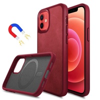 Étui de téléphone de luxe PU magnétique chute étui de protection pour téléphone portable pour iPhone 12 Pro Max bleu étui en cuir antichoc pour iPhone 12
