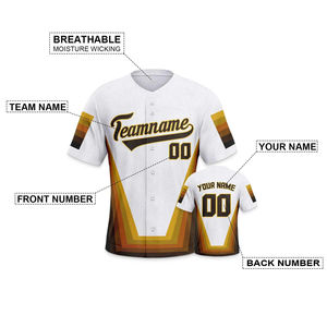 Uniforme de baseball pour jeunes, maillot à manches courtes personnalisé imprimé pour hommes, vêtements de sport, maillot de baseball - Product Image 5