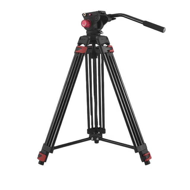 Wholesale 1.7m Professional Aluminum Alloy Camera Tripod Hydraulic Damping Pan-tilt Head Waterproof Shockproof 15kg Load