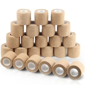 Factory Wholesale Self-Adhesive Bandages Non-Woven Cohesive Bandage Sport Adhesive Elastic Bandage