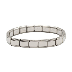 Stainless Steel Italian Modular <b>Bracelet</b> Heart And Star Pattern Unisex Fashion Charm <b>Bracelet</b> Gift Jewelry - Product Image 5