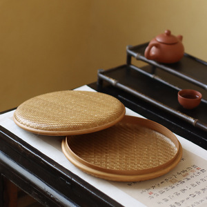 Caja Redonda de Bambú Tejida a Mano para Té Pu'er, 30cm, Almacenamiento para Pastel de Té, Empaque de Coleccionista, Origen Anji - Product Image 4