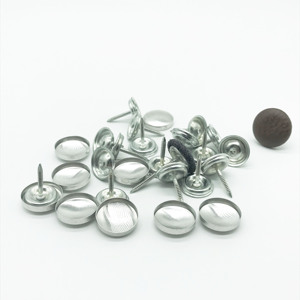 Bọc Các Kích Cỡ Khác Nhau Flat Back Shank Trở Lại Tự Nhôm Bìa Nail Dưới Nút - Product Image 2