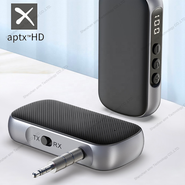 2 in 1 Qualcomm QCC APTX LL HD Wireless Bluetooth Transmitter Receiver Aux Audio Adapter for Car Headphones Airplane