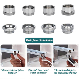Kit <span class=keywords><strong>d</strong></span>'adaptateurs en laiton pour <span class=keywords><strong>robinet</strong></span> de <span class=keywords><strong>cuisine</strong></span>, 7 pièces, mâle/femelle, pour connecter un filtre à eau, un <span class=keywords><strong>tuyau</strong></span> <span class=keywords><strong>d</strong></span>'<span class=keywords><strong>arrosage</strong></span>, un diviseur - Product Image 6