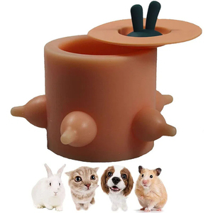 Station d'allaitement portable en silicone bionique avec 4 tétines pour chiots et chatons nouveau-nés, distributeur anti-étouffement 15 cm - Product Image 3