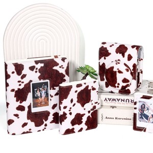 Bolsa para cámara y álbum de <span class=keywords><strong>fotos</strong></span> con textura animal para Fuji <span class=keywords><strong>Instax</strong></span> <span class=keywords><strong>Mini</strong></span> 12, set de almacenamiento transfronterizo, álbum de 3 pulgadas, accesorio <span class=keywords><strong>Instax</strong></span> - Product Image 1