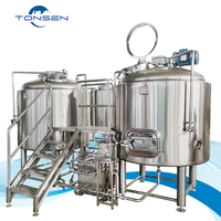 Système de brassage de bière automatique à grande échelle 1500L 2000L 3000L Équipement de brasserie