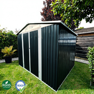 Caseta Moderna para el Hogar de 10x12 Pies con Puertas con Cerradura, Adecuada para Almacenamiento de Muebles de <span class=keywords><strong>Patio</strong></span> y Organización de Herramientas - Product Image 1