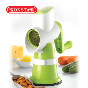 Hand Crank Rotary <b>Vegetable</b> Grater Multifunctional Drum Shredder Detachable Suction Base Household Kitchen Food <b>Cutter</b> - Product Image 1